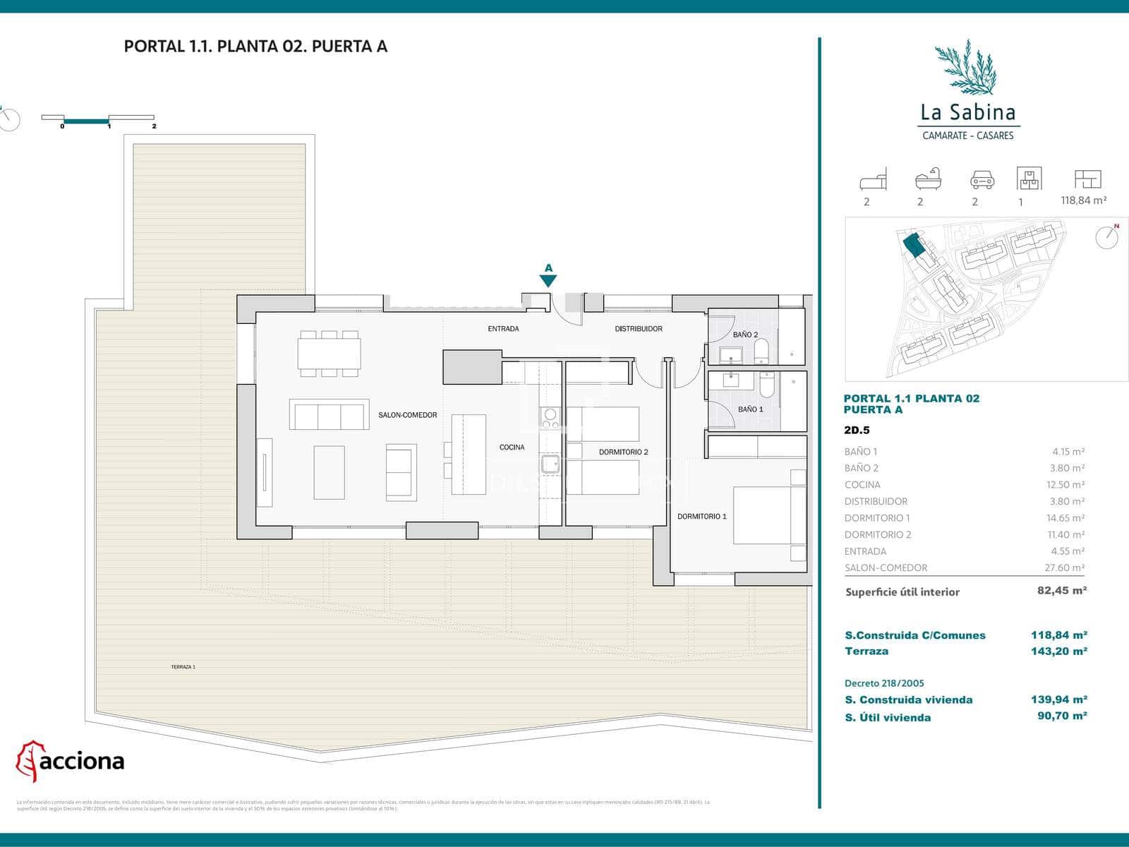 2 soverom Leilighet til salgs i Casares med svømmebasseng garasje - € 739 000 (Ref: 9852998)