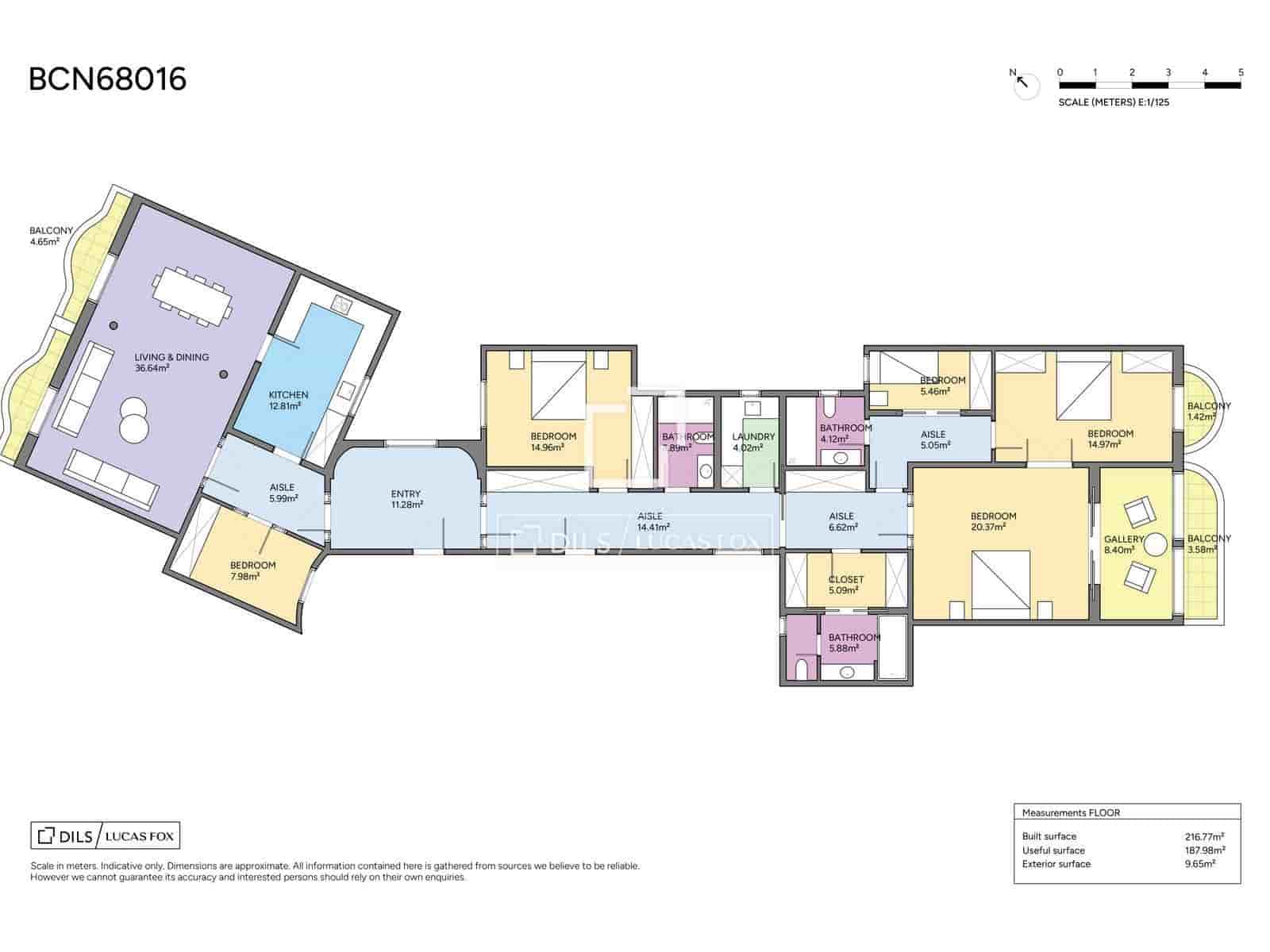5 soveværelse Lejlighed til salg i Barcelona by med swimmingpool - € 1.990.000 (Ref: 9854560)