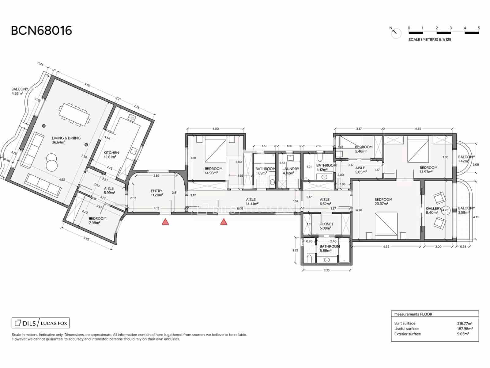 5 soveværelse Lejlighed til salg i Barcelona by med swimmingpool - € 1.990.000 (Ref: 9854560)