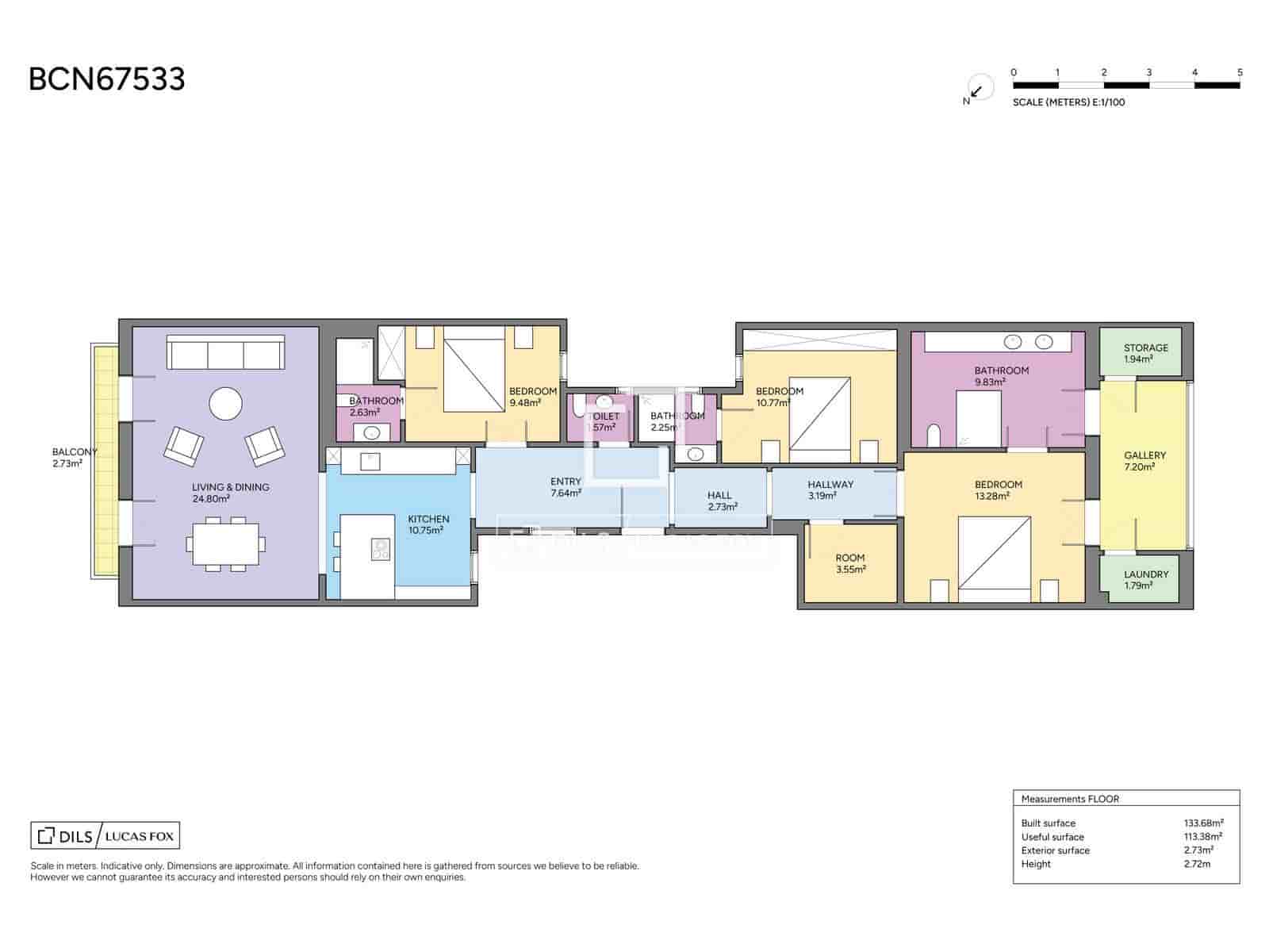 3 soverom Leilighet til salgs i Barcelona by - € 1 200 000 (Ref: 9854564)