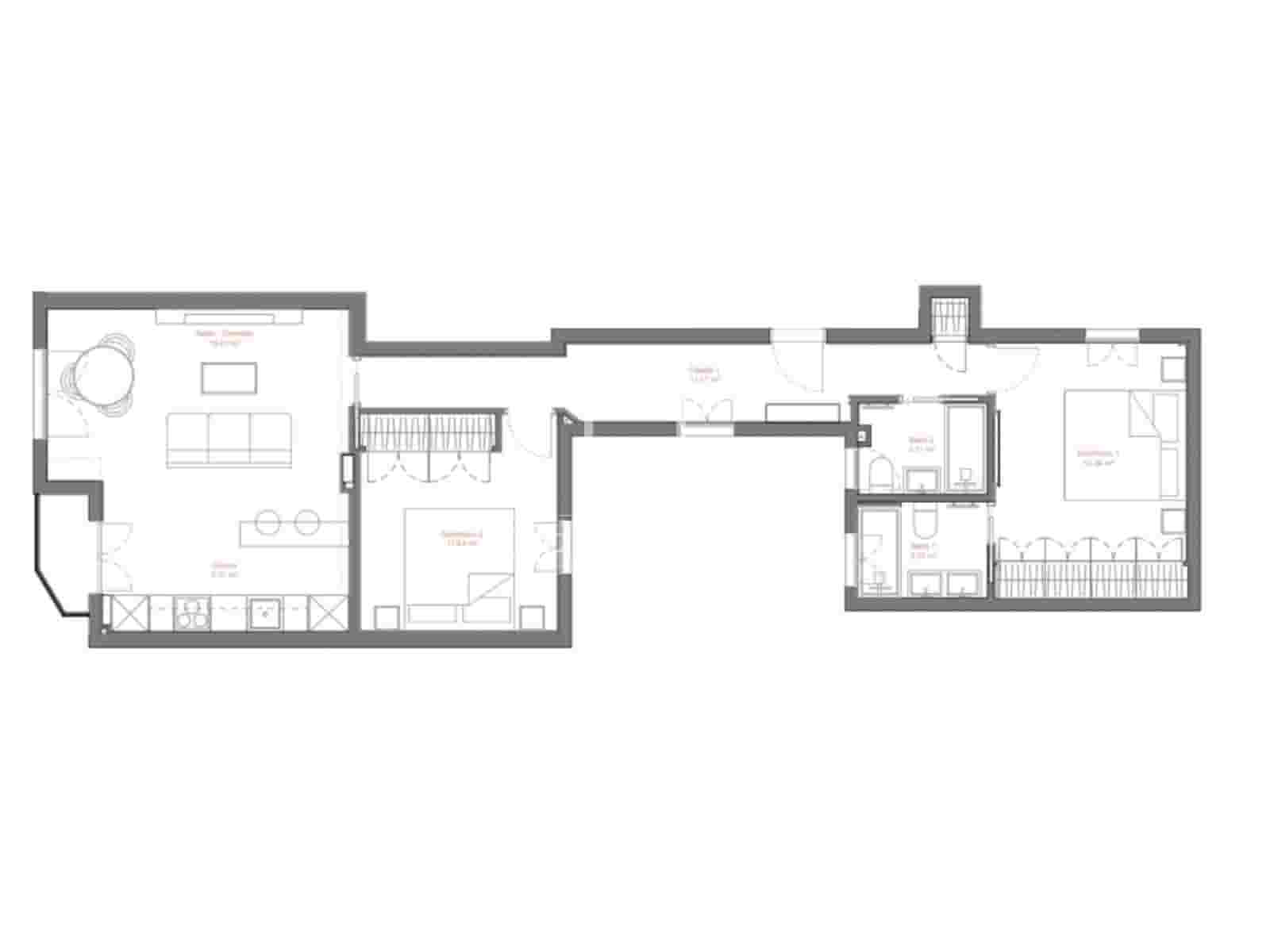 2 quarto Apartamento para venda em Madrid cidade - 600 000 € (Ref: 9858859)