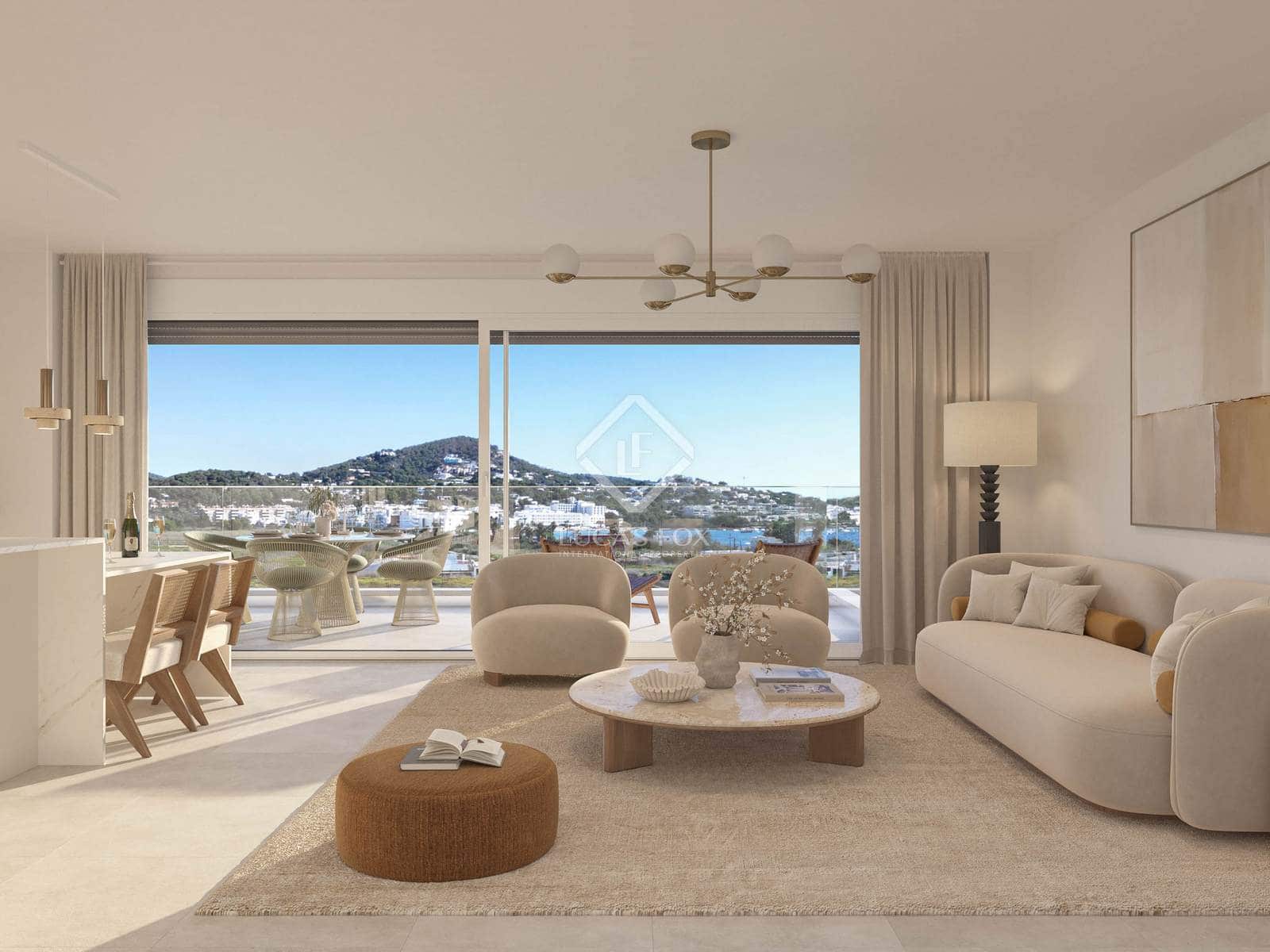 3 soveværelse Lejlighed til salg i Ibiza by med swimmingpool garage - € 990.000 (Ref: 9865925)
