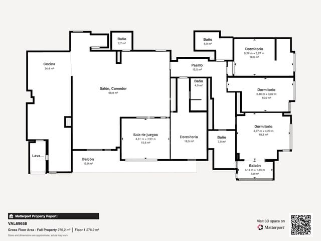 5 soverom Leilighet til leie i Valencia by med garasje - € 5 000 (Ref: 9866139)