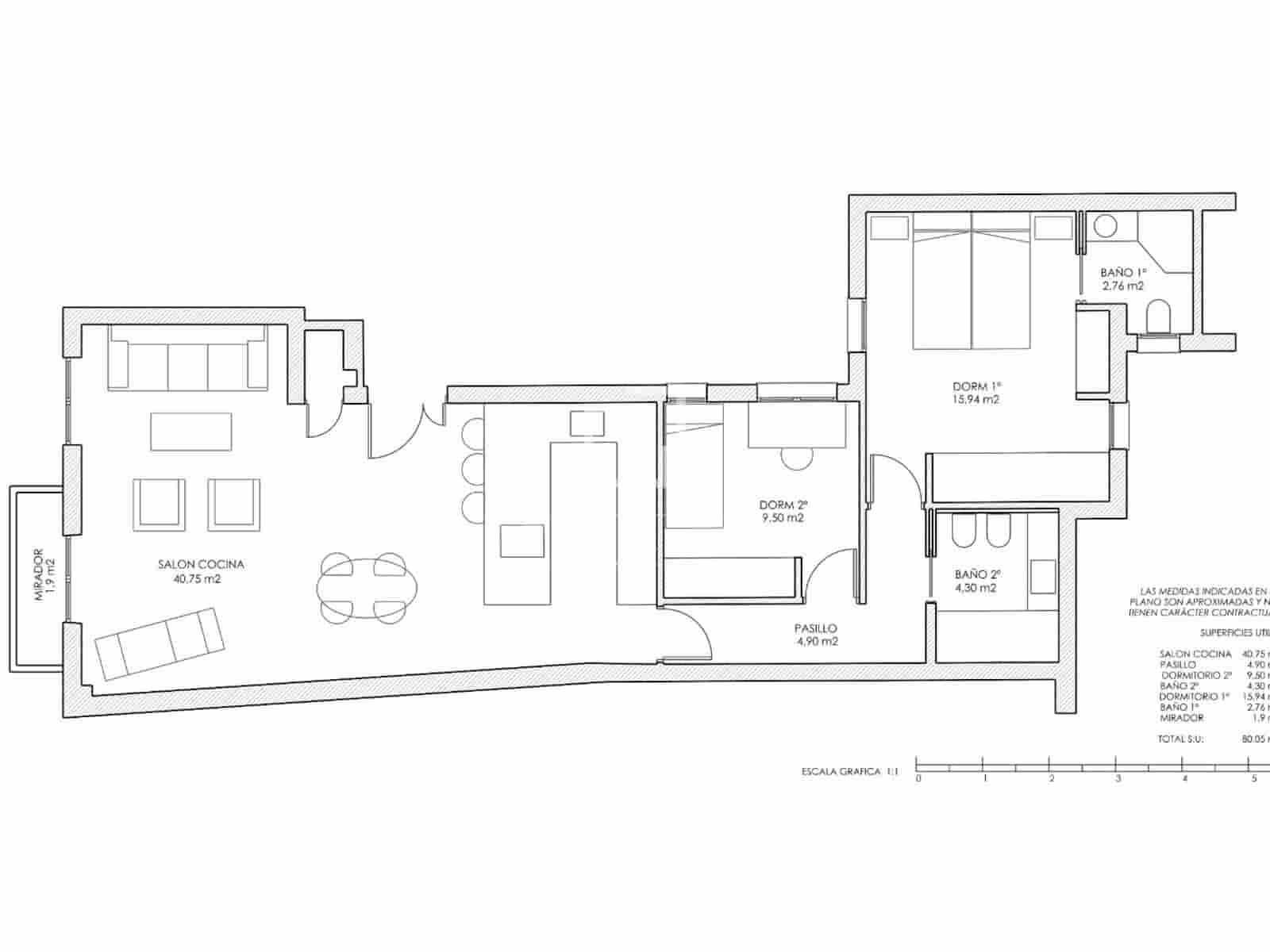 2 sovrum Lägenhet till salu i Madrid stad - 1 200 000 € (Ref: 9866191)