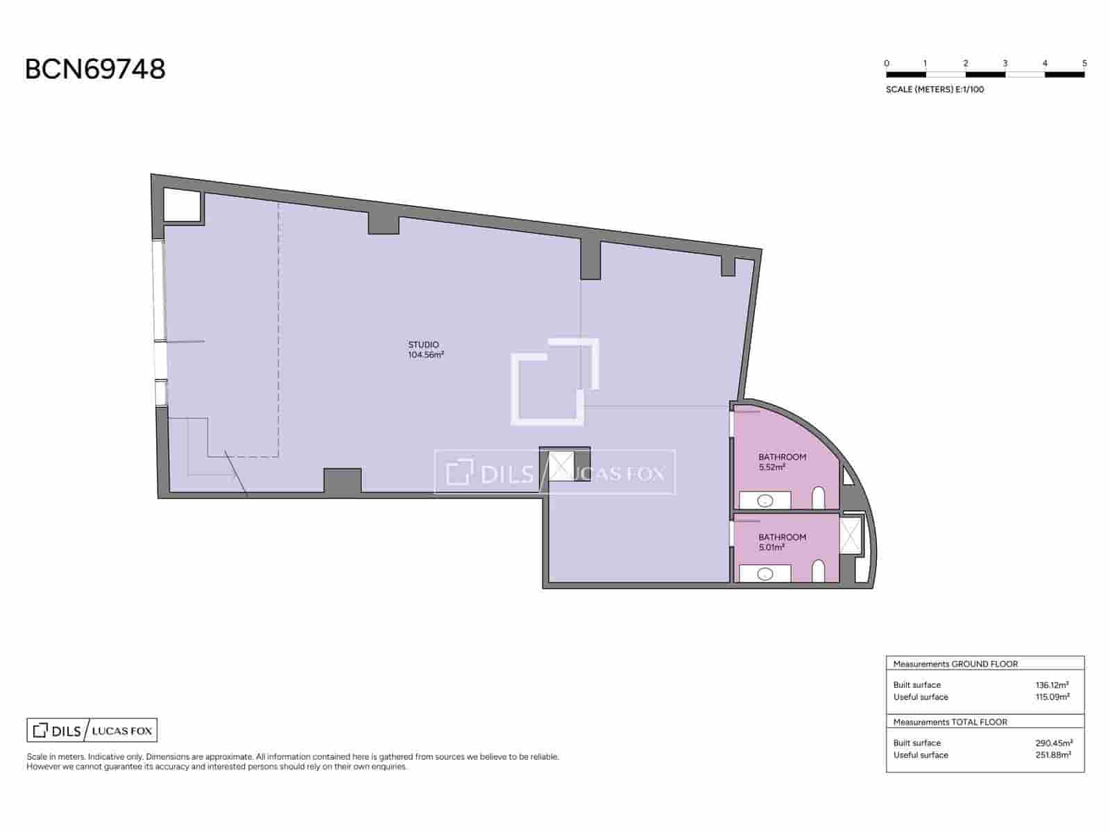 1 soveværelse Lejlighed til salg i Barcelona by - € 545.000 (Ref: 9867296)