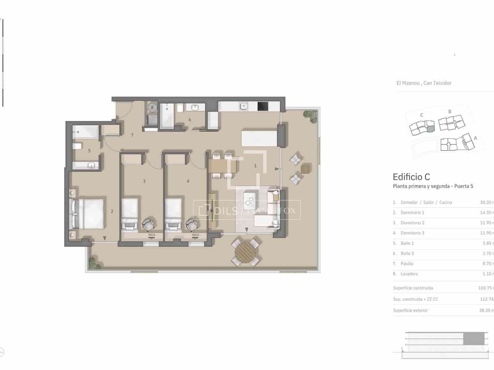 3 bedroom Apartment for sale in El Masnou with pool garage - € 850,000 (Ref: 9867786)