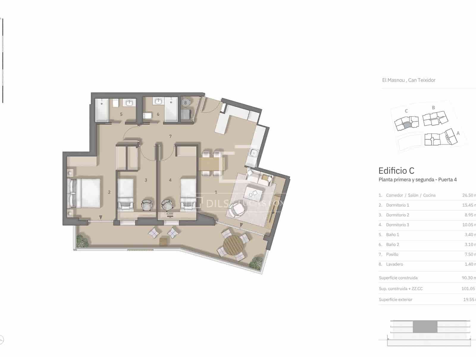 3 bedroom Apartment for sale in El Masnou with pool garage - € 750,000 (Ref: 9867787)