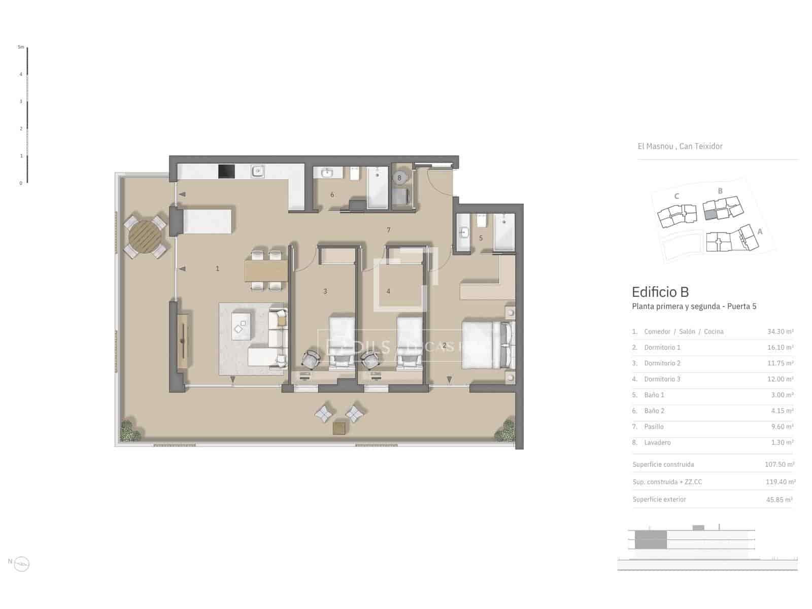 3 bedroom Apartment for sale in El Masnou with pool garage - € 925,000 (Ref: 9867789)
