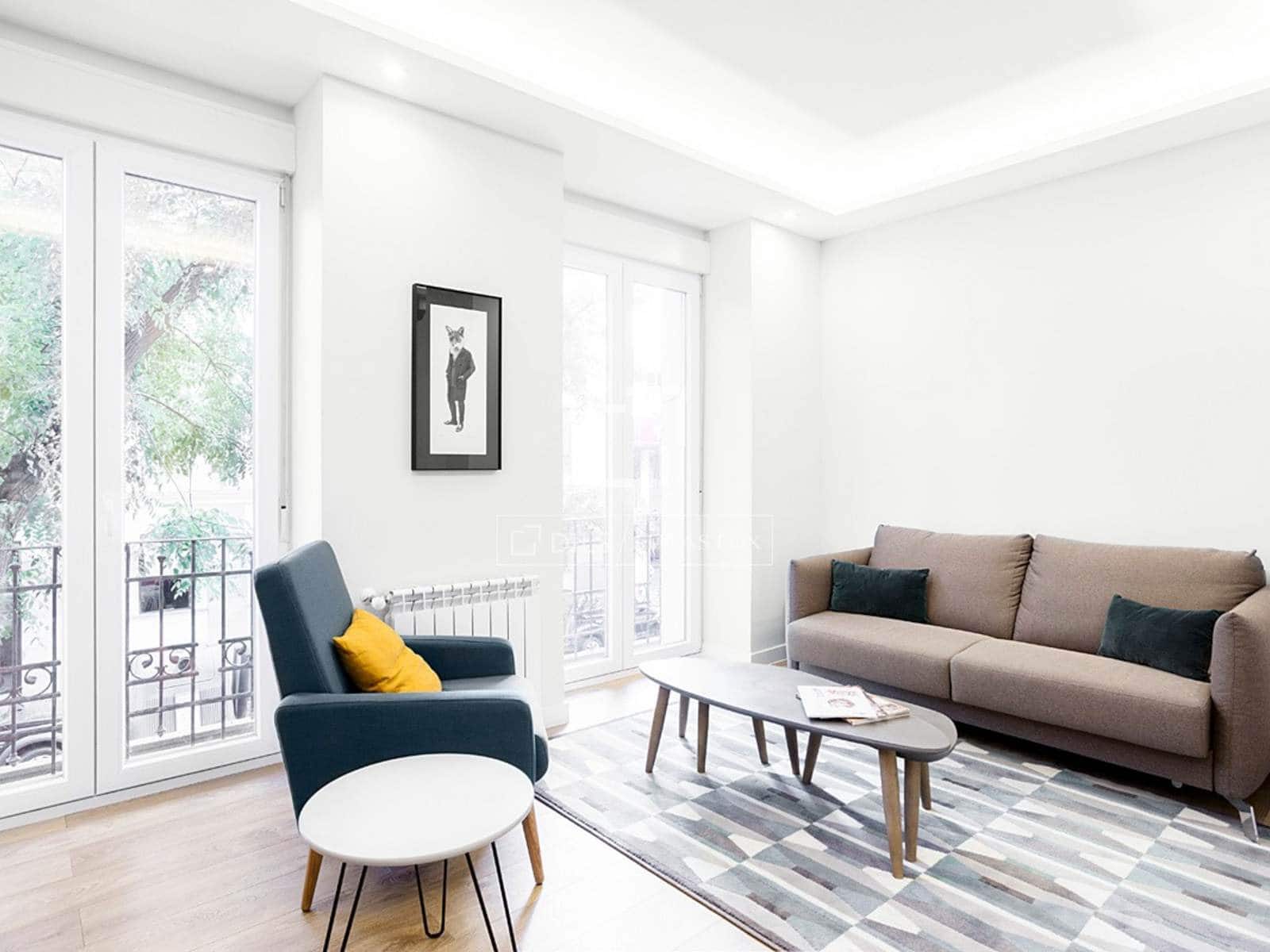 2 soveværelse Lejlighed til leje i Madrid by - € 3.100 (Ref: 9877436)