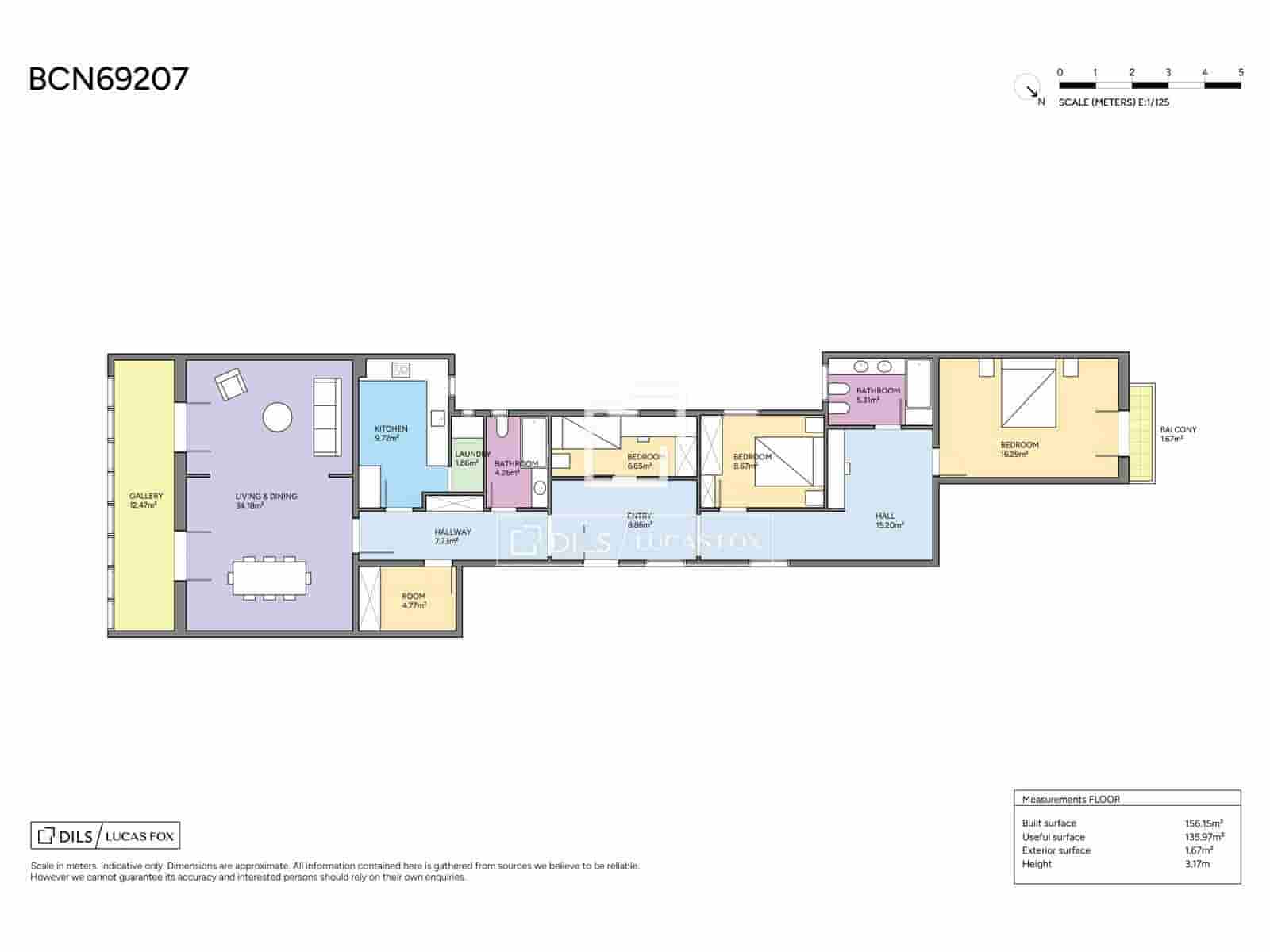 3 soveværelse Lejlighed til salg i Barcelona by - € 995.000 (Ref: 9877437)