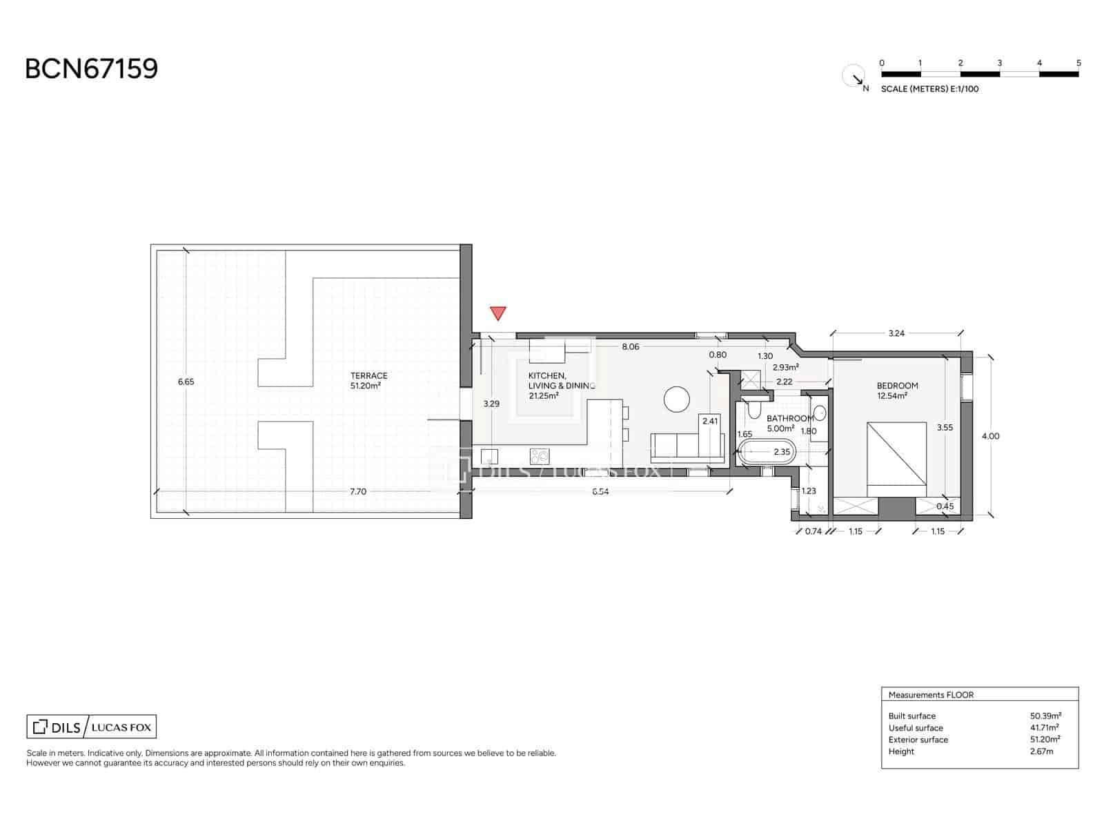 1 soveværelse Penthouse til salg i Barcelona by - € 795.000 (Ref: 9877603)