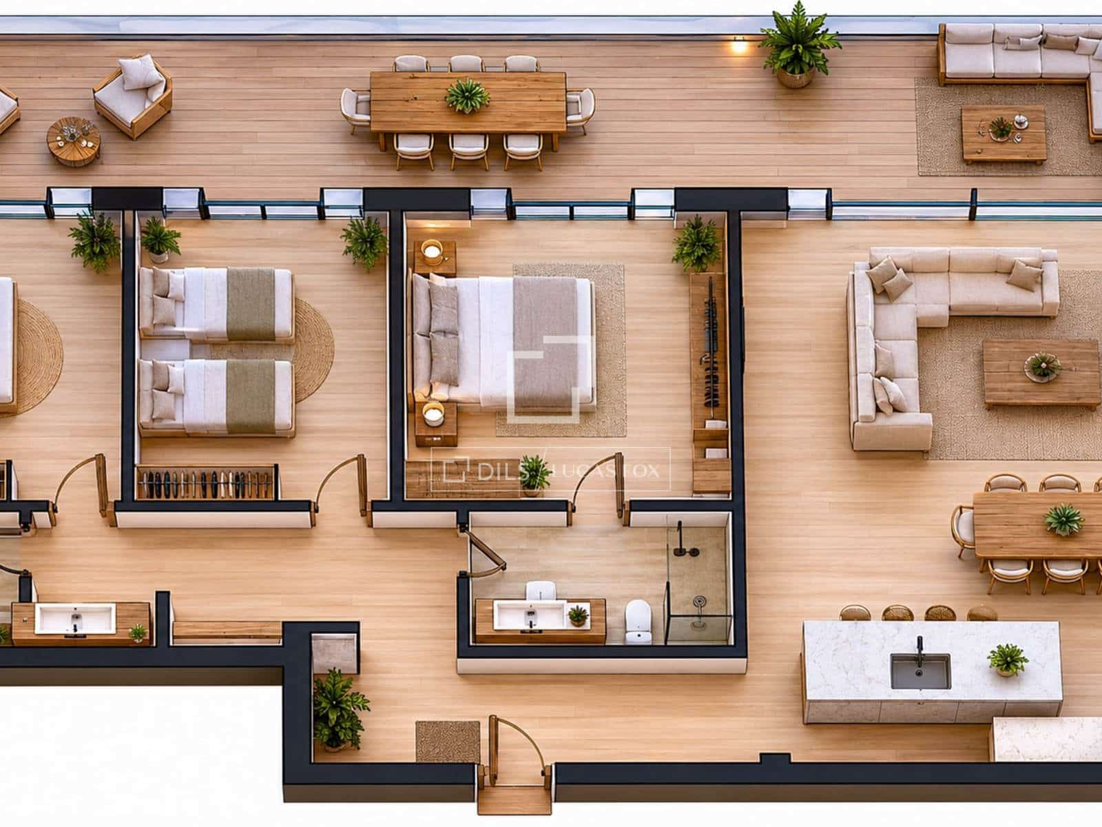 3 chambre Appartement à vendre à Sant Cugat del Valles avec garage - 680 000 € (Ref: 9879855)