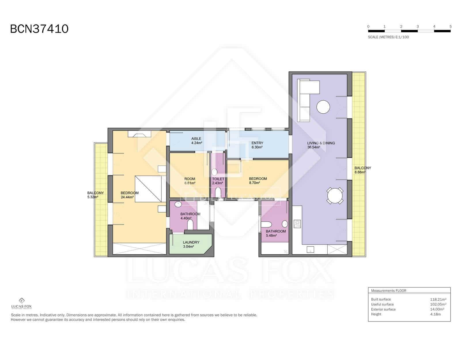 3 Zimmer Apartment zu verkaufen in Barcelona Stadt - 1.100.000 € (Ref: 9879995)