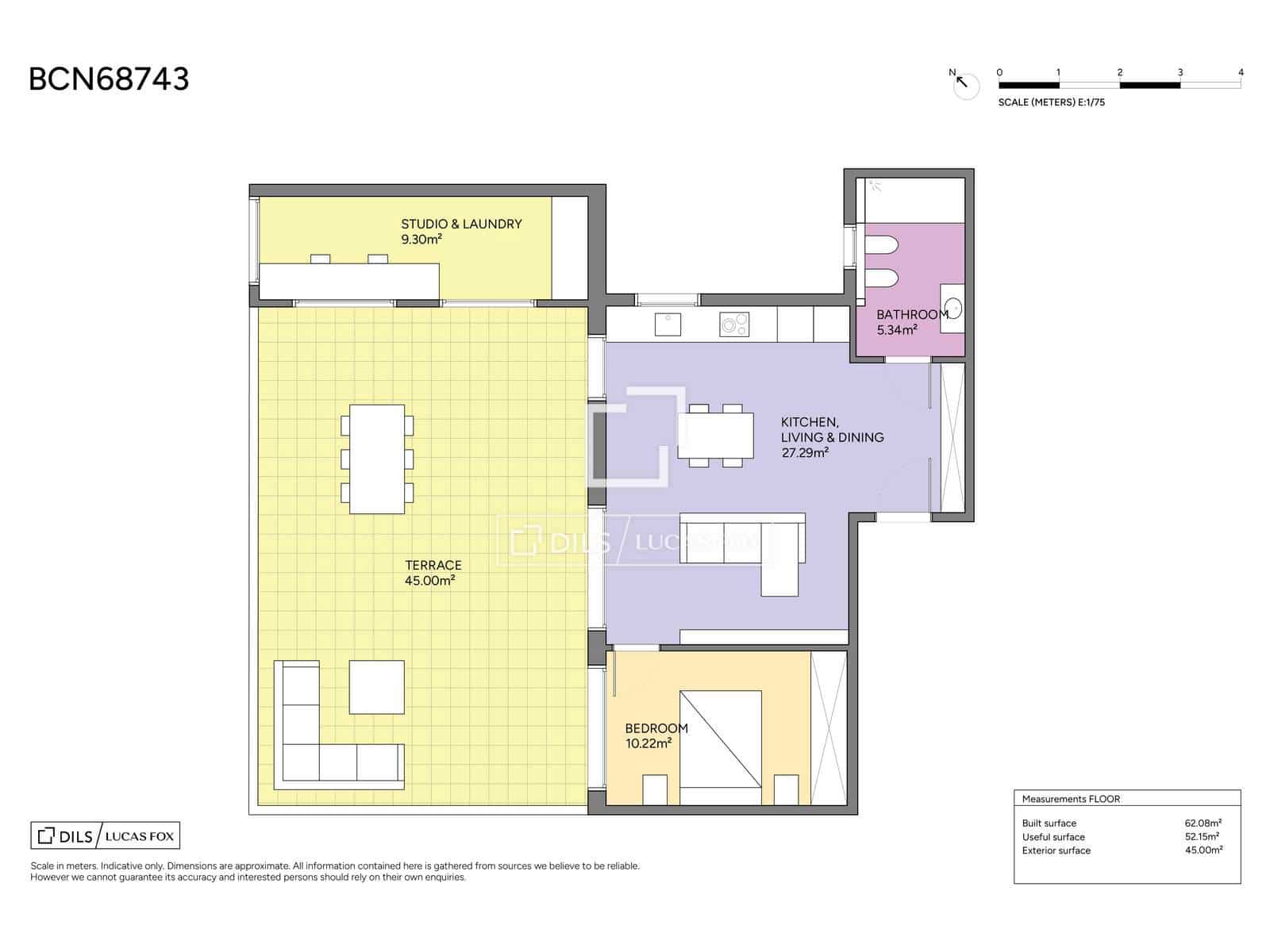 1 sypialnia Penthouse na sprzedaż w Miasto Barcelona - 380 000 € (Ref: 9883679)