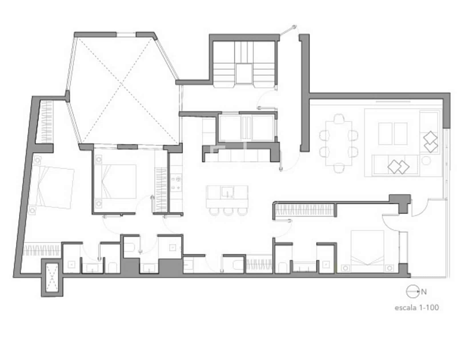 3 chambre Appartement à vendre à Madrid ville avec garage - 2 700 000 € (Ref: 9892938)
