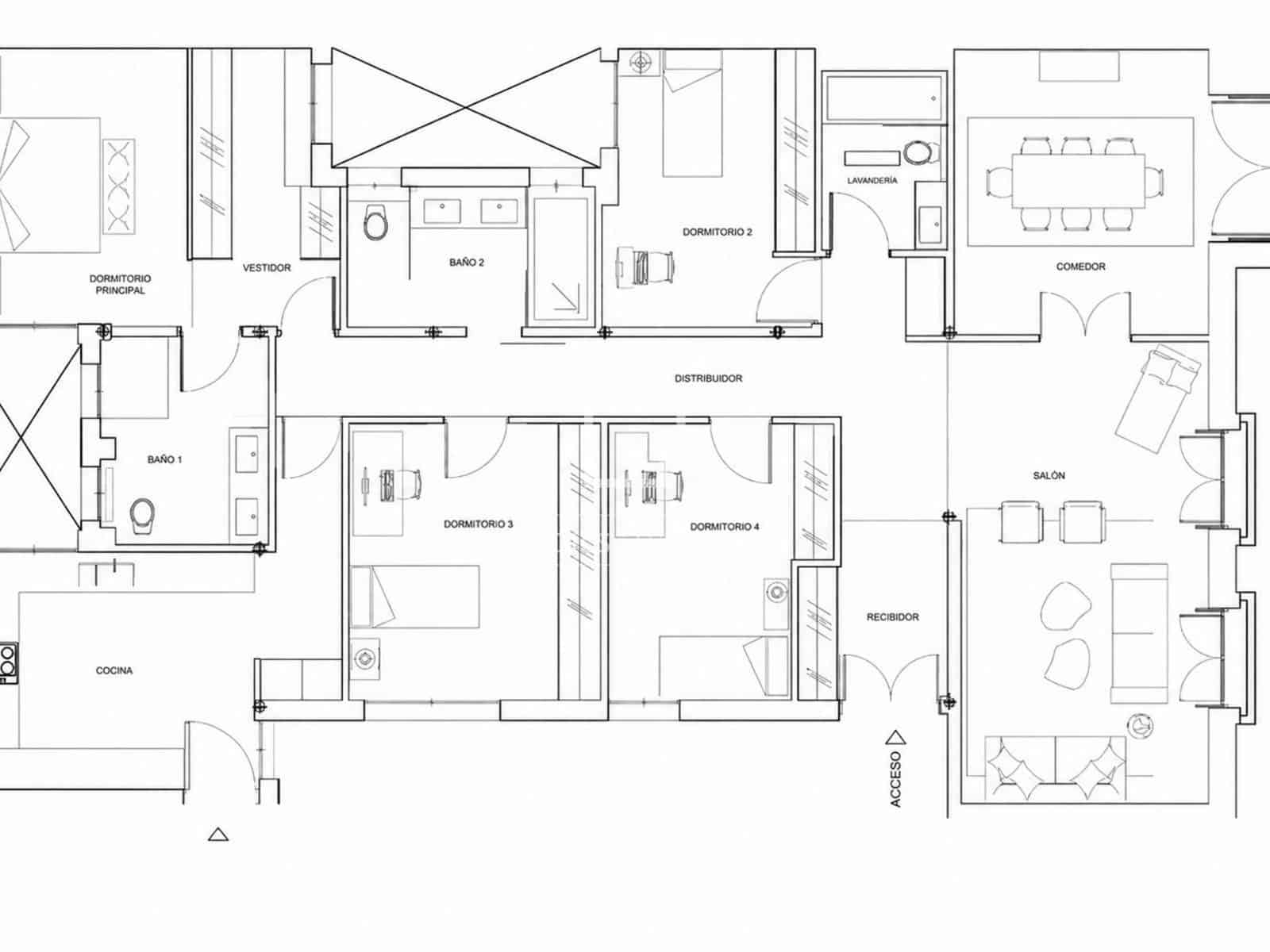 4 soverom Leilighet til leie i Madrid by - € 7 200 (Ref: 9893193)
