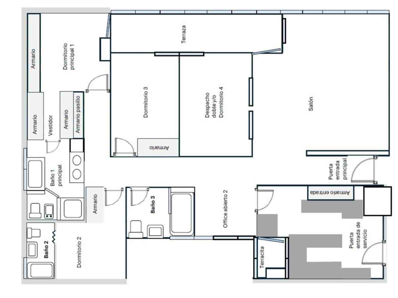4 camera da letto Appartamento in vendita in Madrid citta con piscina garage - 1.380.000 € (Rif: 9893196)