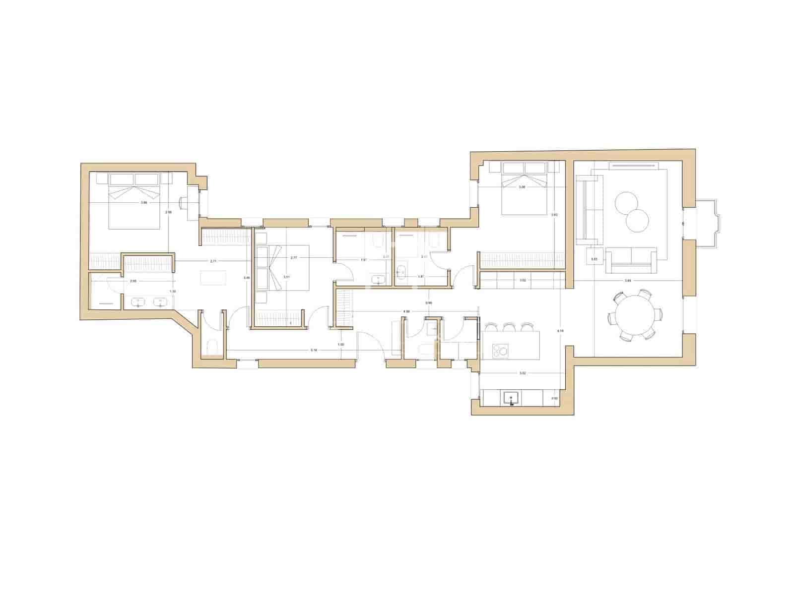3 camera da letto Appartamento in vendita in Madrid citta - 1.990.000 € (Rif: 9895089)