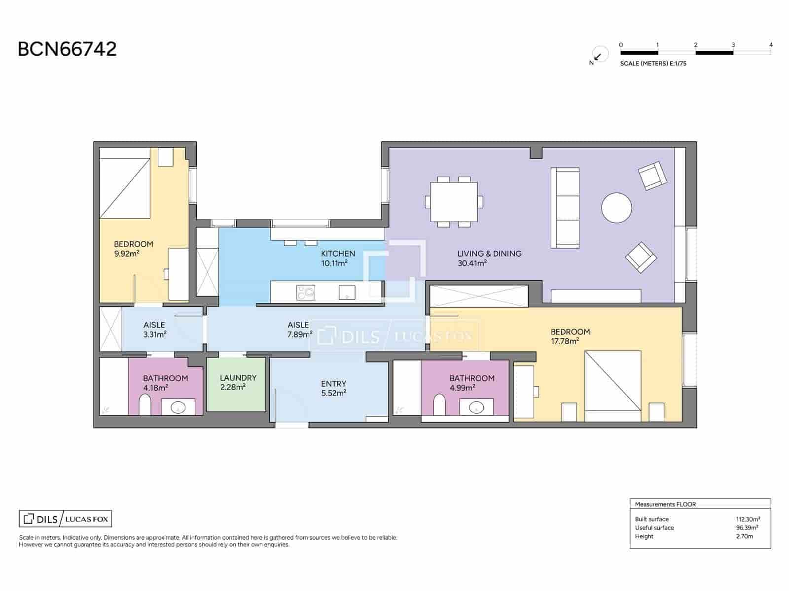 2 sypialnia Penthouse na sprzedaż w Miasto Barcelona z garażem - 1 150 000 € (Ref: 9902087)
