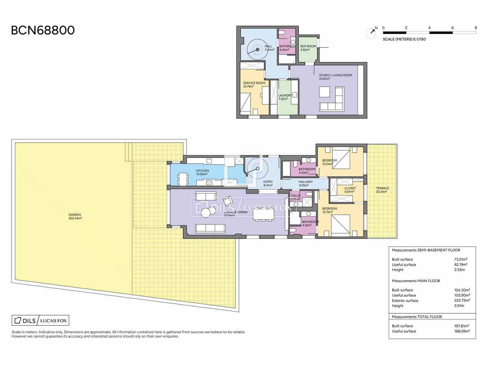4 sovrum Lägenhet till salu i Barcelona stad med pool garage - 1 950 000 € (Ref: 9904889)