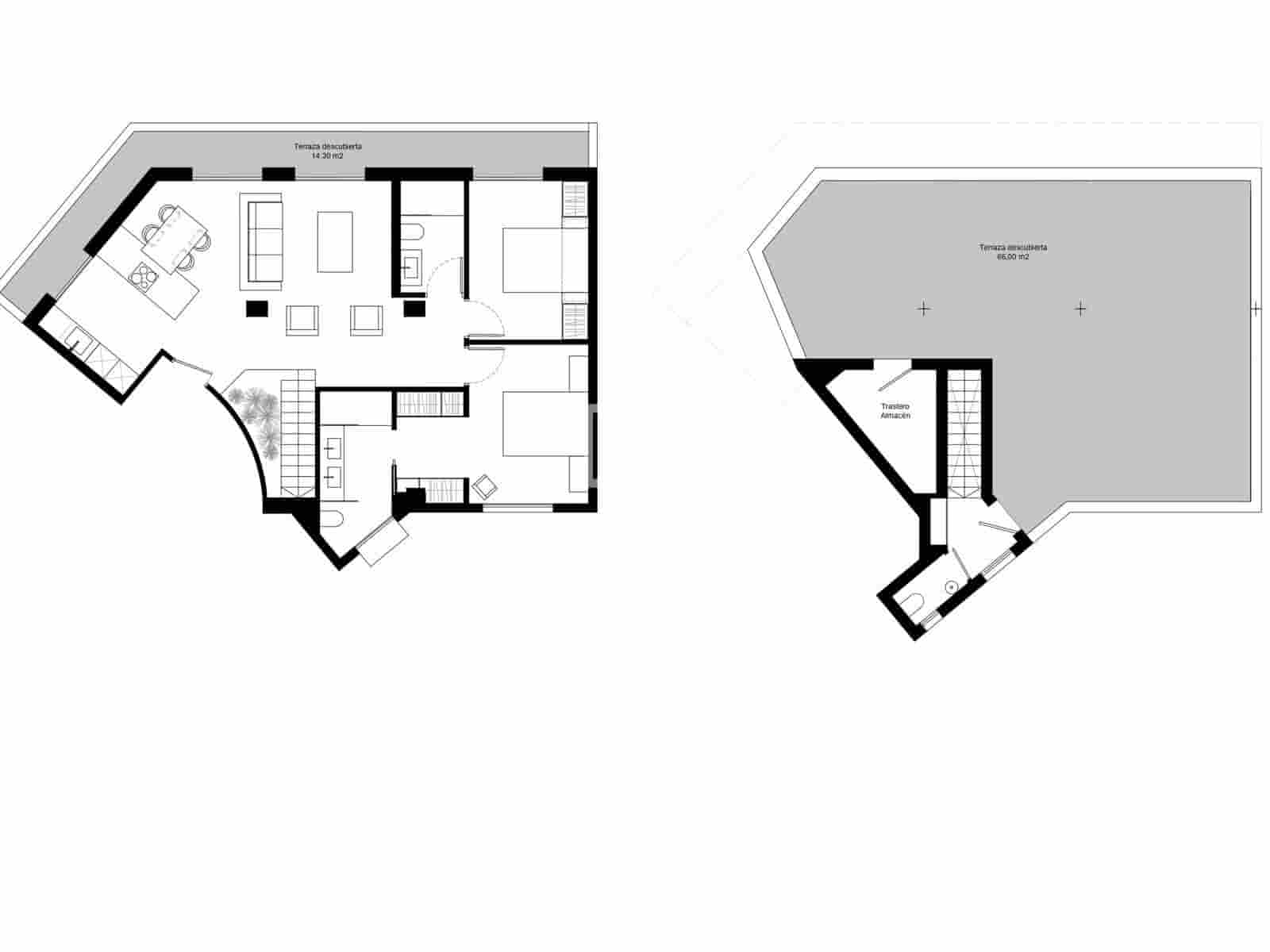 2 sypialnia Penthouse na sprzedaż w Miasto Walencja - 990 000 € (Ref: 9905041)