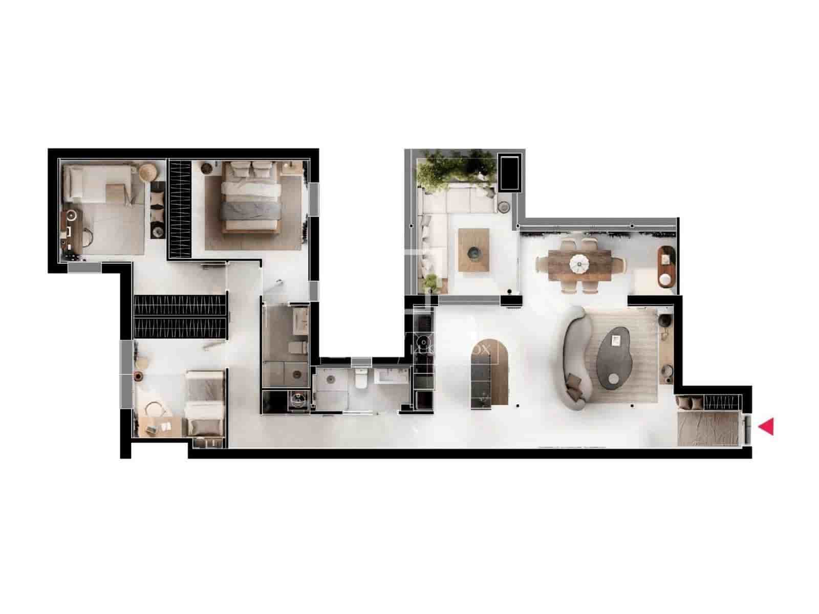 3 sovrum Lägenhet till salu i Madrid stad - 1 380 000 € (Ref: 9905300)