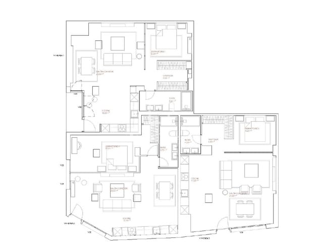 3 soveværelse Lejlighed til salg i Madrid by med swimmingpool - € 1.280.000 (Ref: 9905301)