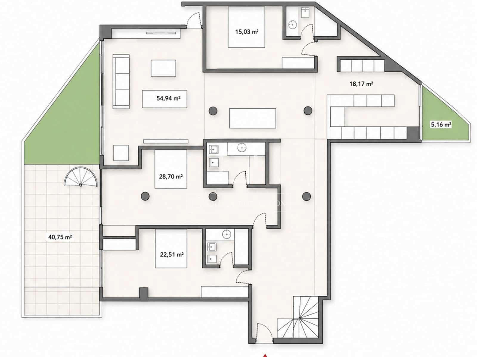 6 soverom Leilighet til salgs i Madrid by med svømmebasseng garasje - € 4 800 000 (Ref: 9909354)