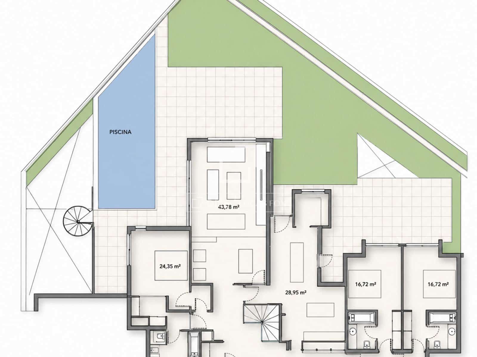 6 soverom Leilighet til salgs i Madrid by med svømmebasseng garasje - € 4 800 000 (Ref: 9909354)