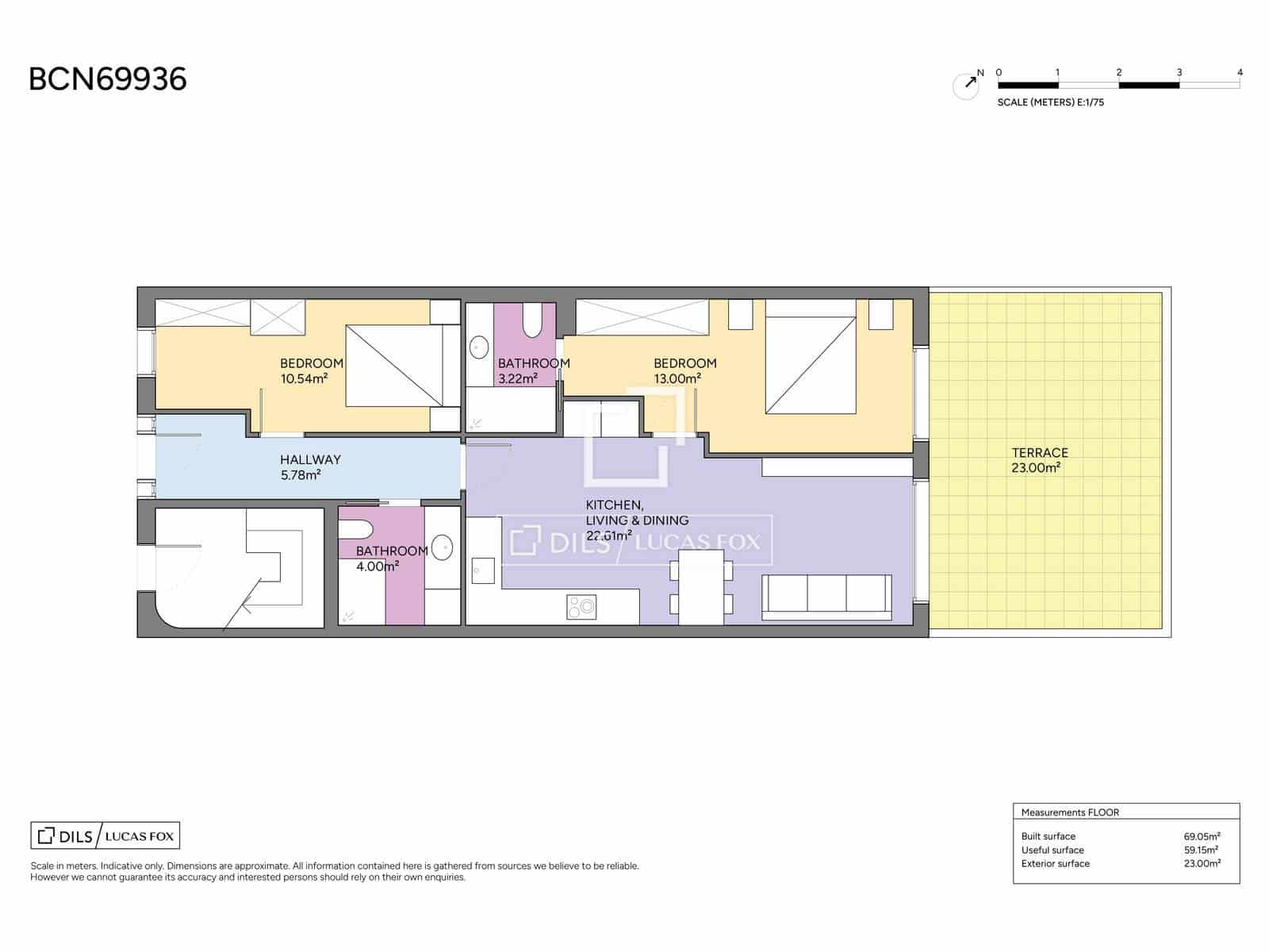 2 Zimmer Apartment zu verkaufen in Barcelona Stadt - 550.000 € (Ref: 9911520)