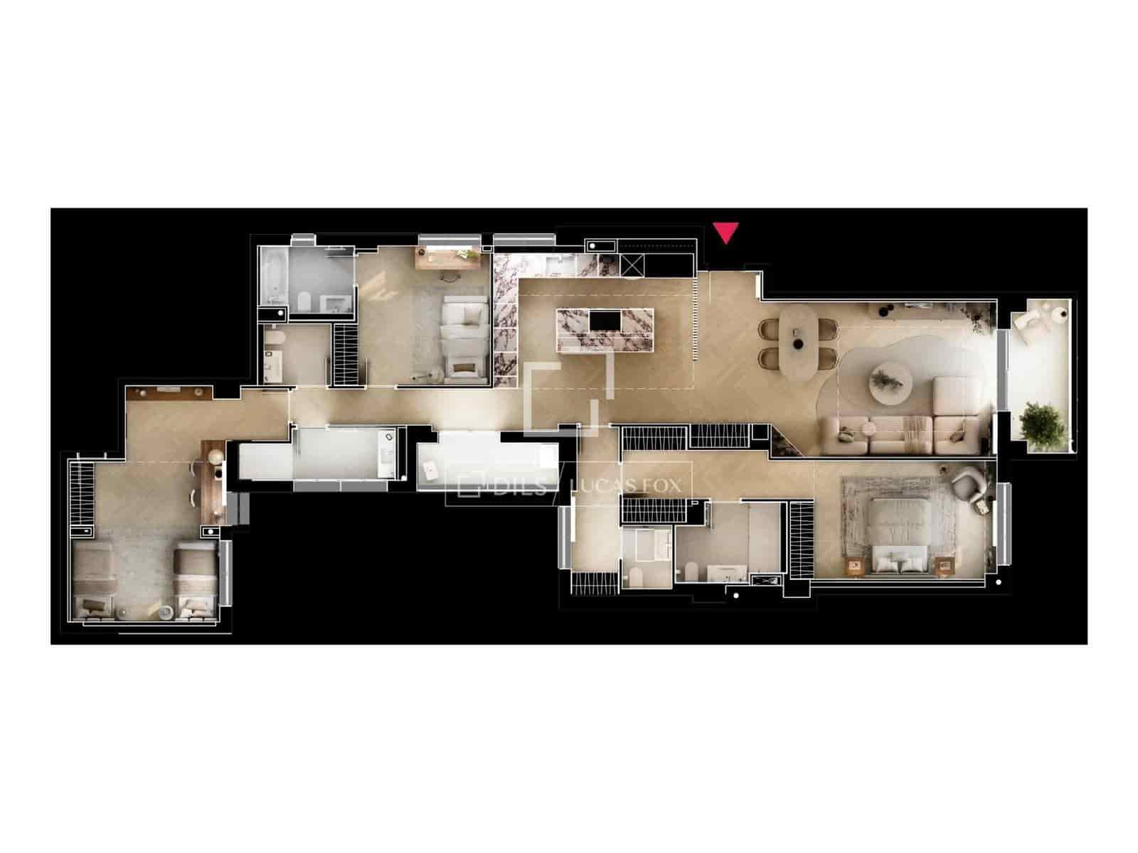 3 slaapkamer Appartement te koop in Madrid stad met garage - € 2.190.000 (Ref: 9911680)