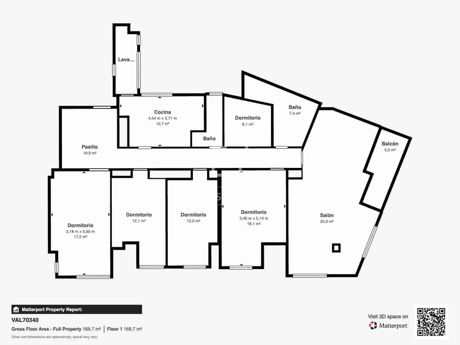 5 quarto Apartamento para arrendar em Valencia cidade - 3 200 € (Ref: 9912227)