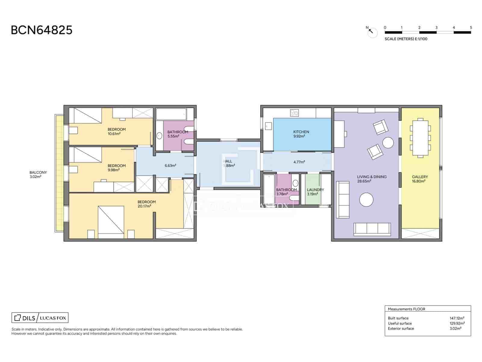 3 Zimmer Apartment zu verkaufen in Barcelona Stadt - 1.495.000 € (Ref: 9912289)