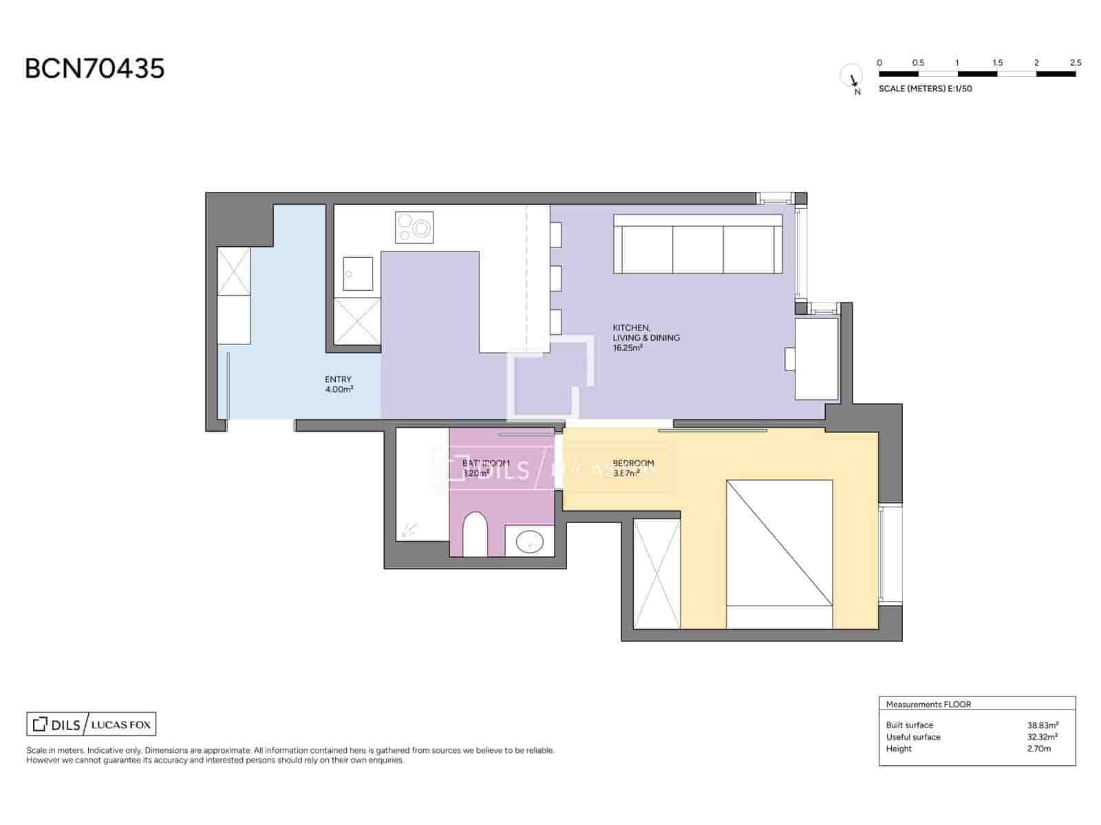 1 camera da letto Appartamento in vendita in Barcelona citta - 520.000 € (Rif: 9914798)