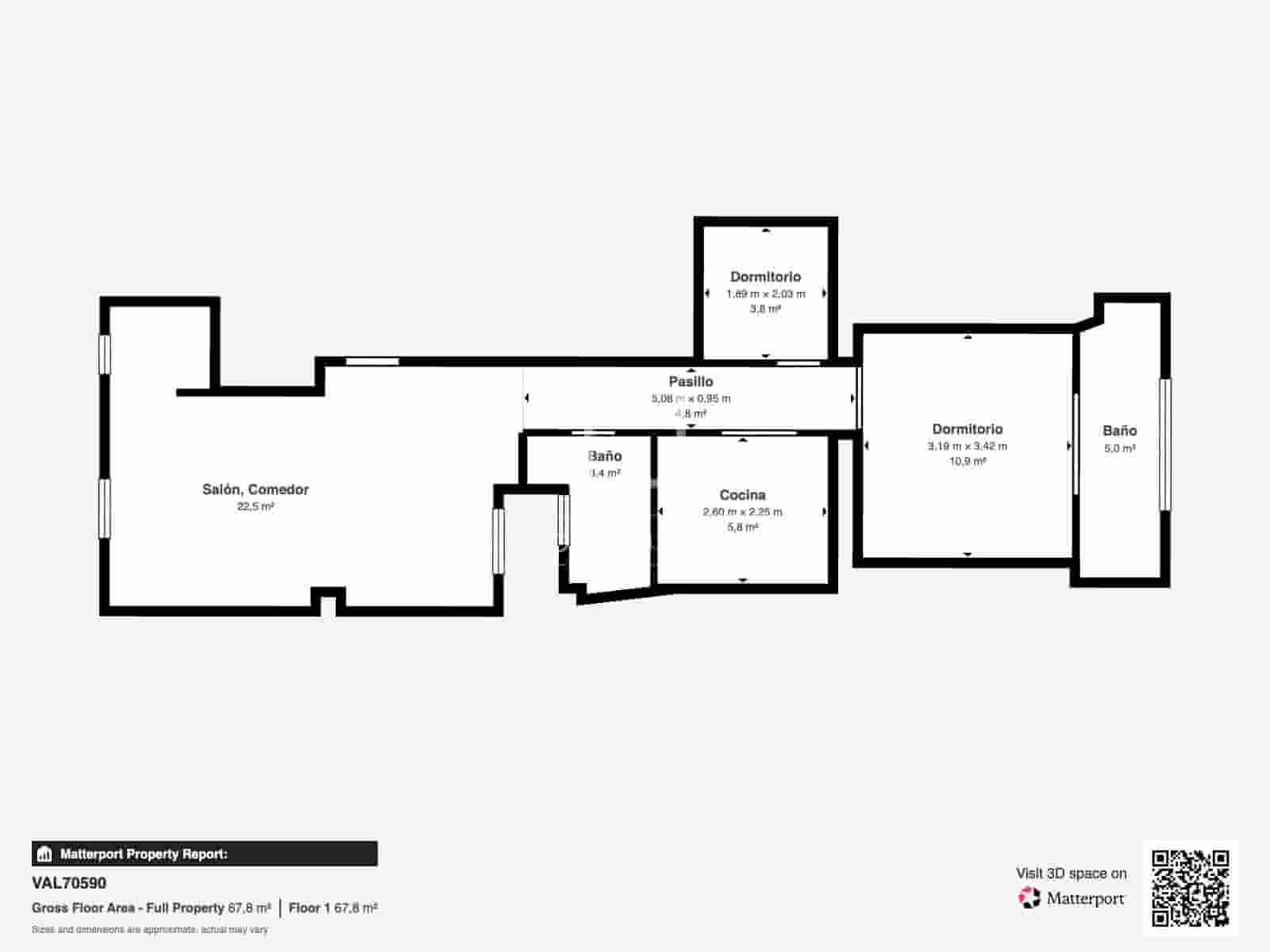 1 makuuhuone Huoneisto myytävänä paikassa Valencia kaupunki - 530 000 € (Ref: 9918742)