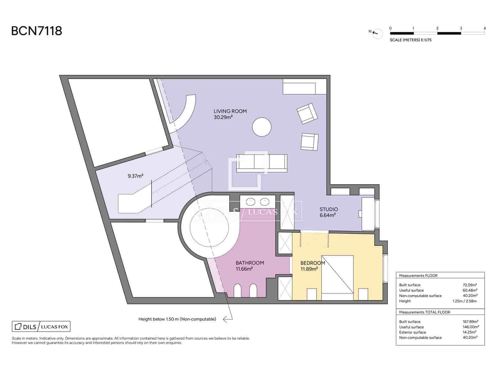 3 camera da letto Attico in vendita in Barcelona citta con garage - 935.000 € (Rif: 9918875)