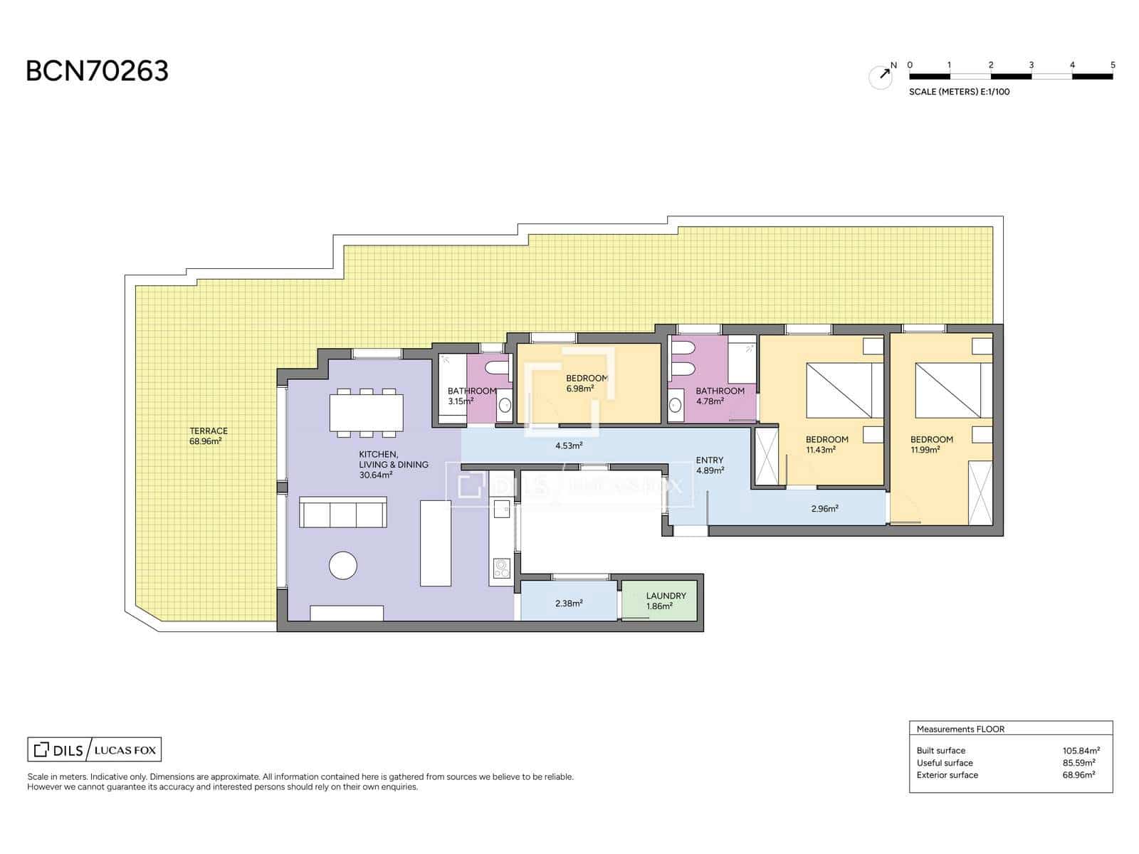 3 soveværelse Penthouse til salg i Barcelona by - € 1.090.000 (Ref: 9921052)