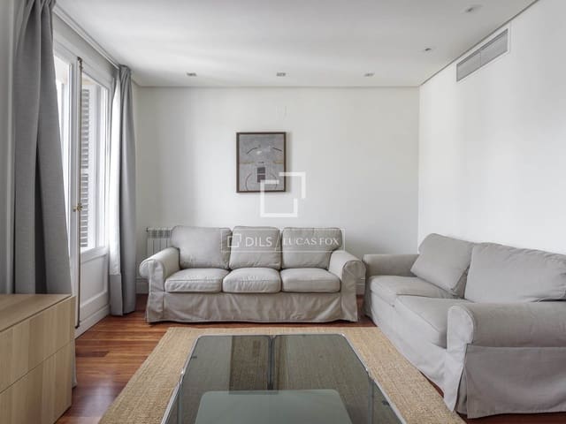 2 sovrum Lägenhet att hyra i Recoletos, Madrid stad - 3 900 € (Ref: 9923044)
