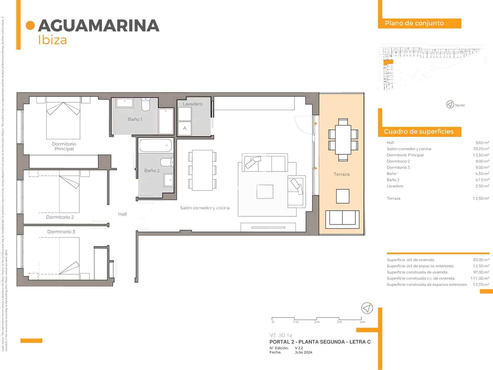 3 Zimmer Apartment zu verkaufen in Ibiza / Eivissa Stadt mit Pool Garage - 692.500 € (Ref: 9932340)