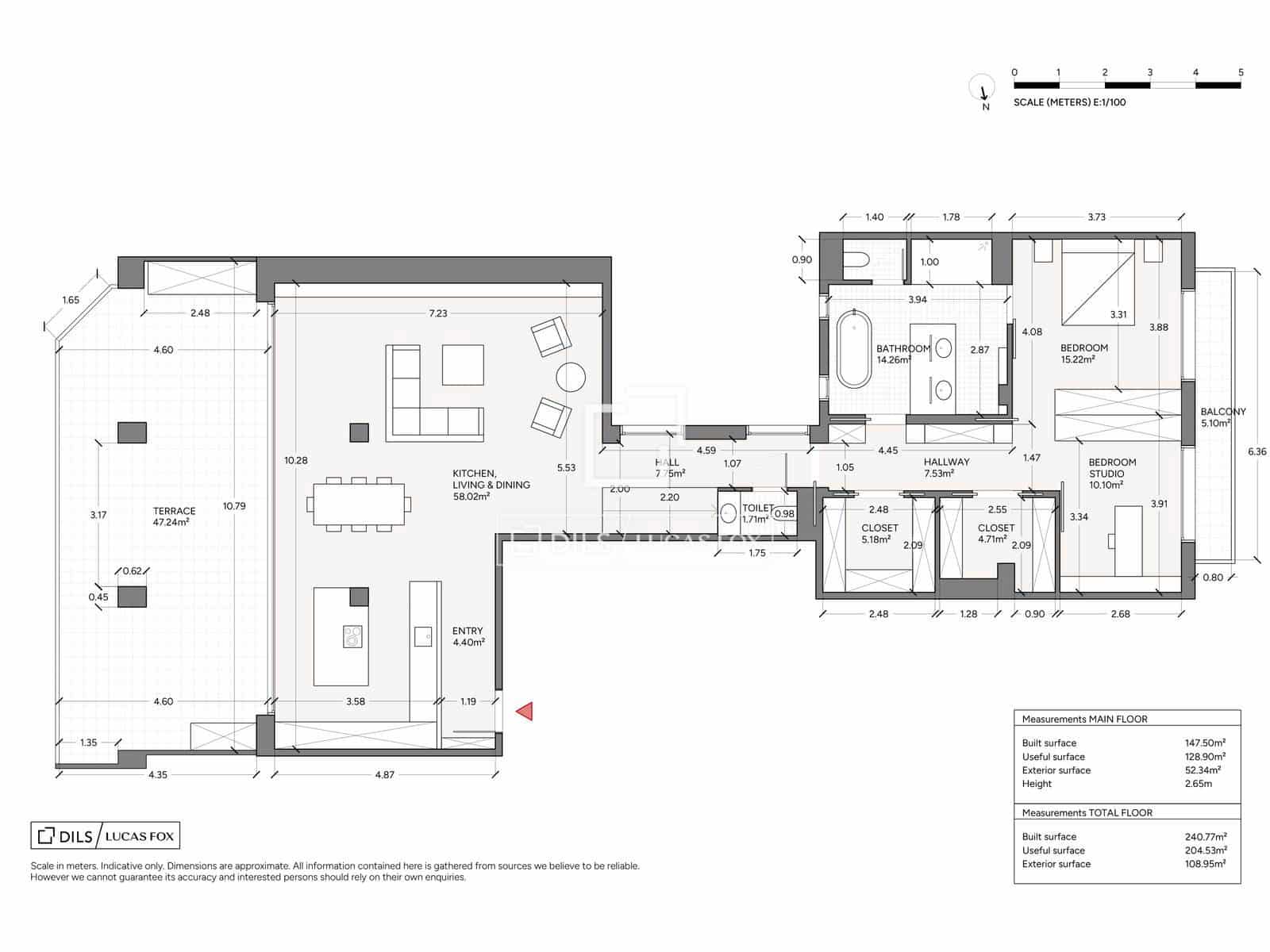 Ático de 5 habitaciones en Barcelona ciudad en venta con piscina - 3.200.000 € (Ref: 9938675)