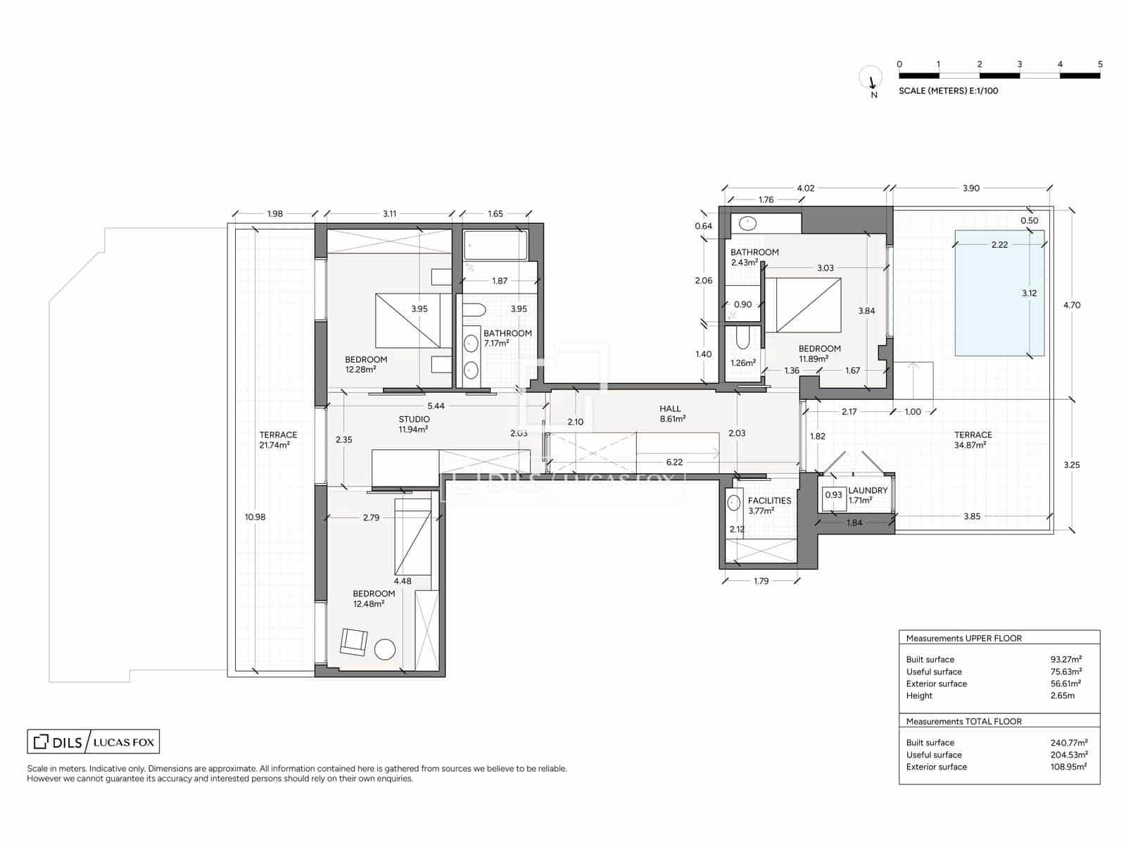 Ático de 5 habitaciones en Barcelona ciudad en venta con piscina - 3.200.000 € (Ref: 9938675)