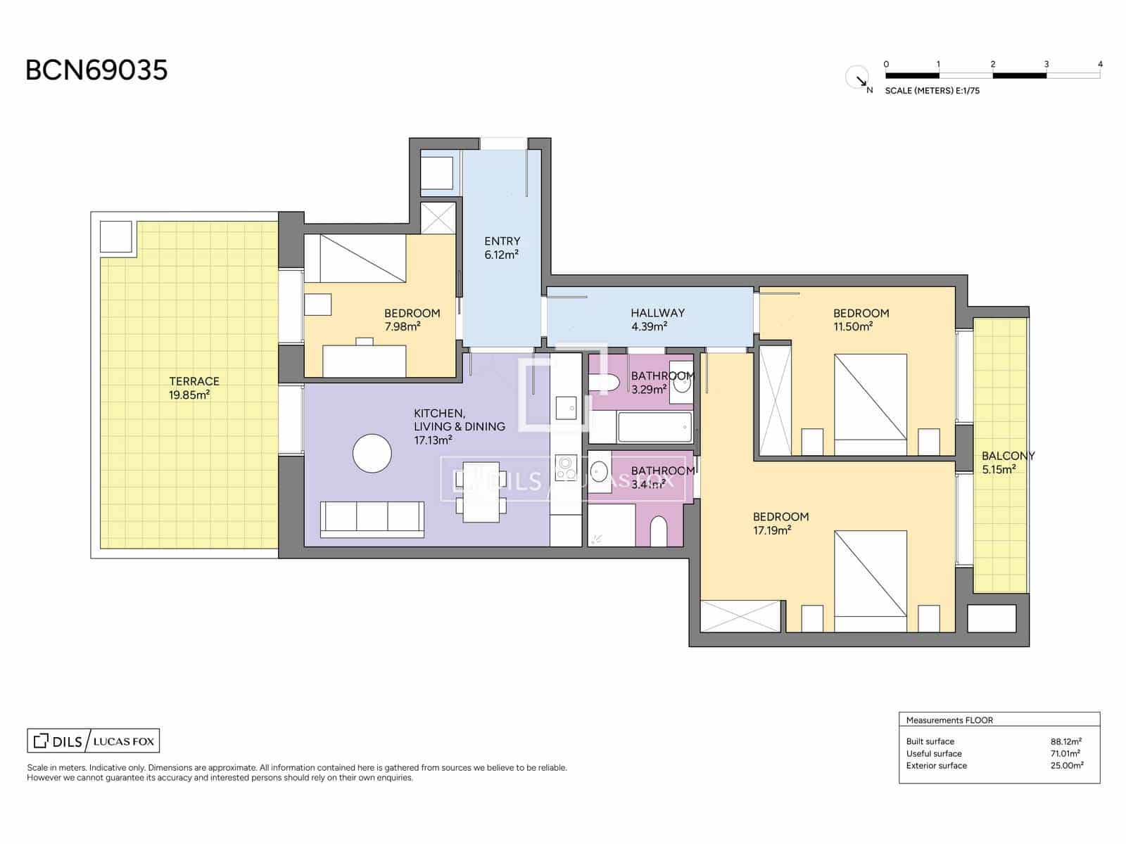 3 soverom Leilighet til salgs i Barcelona by med svømmebasseng garasje - € 760 000 (Ref: 9939108)