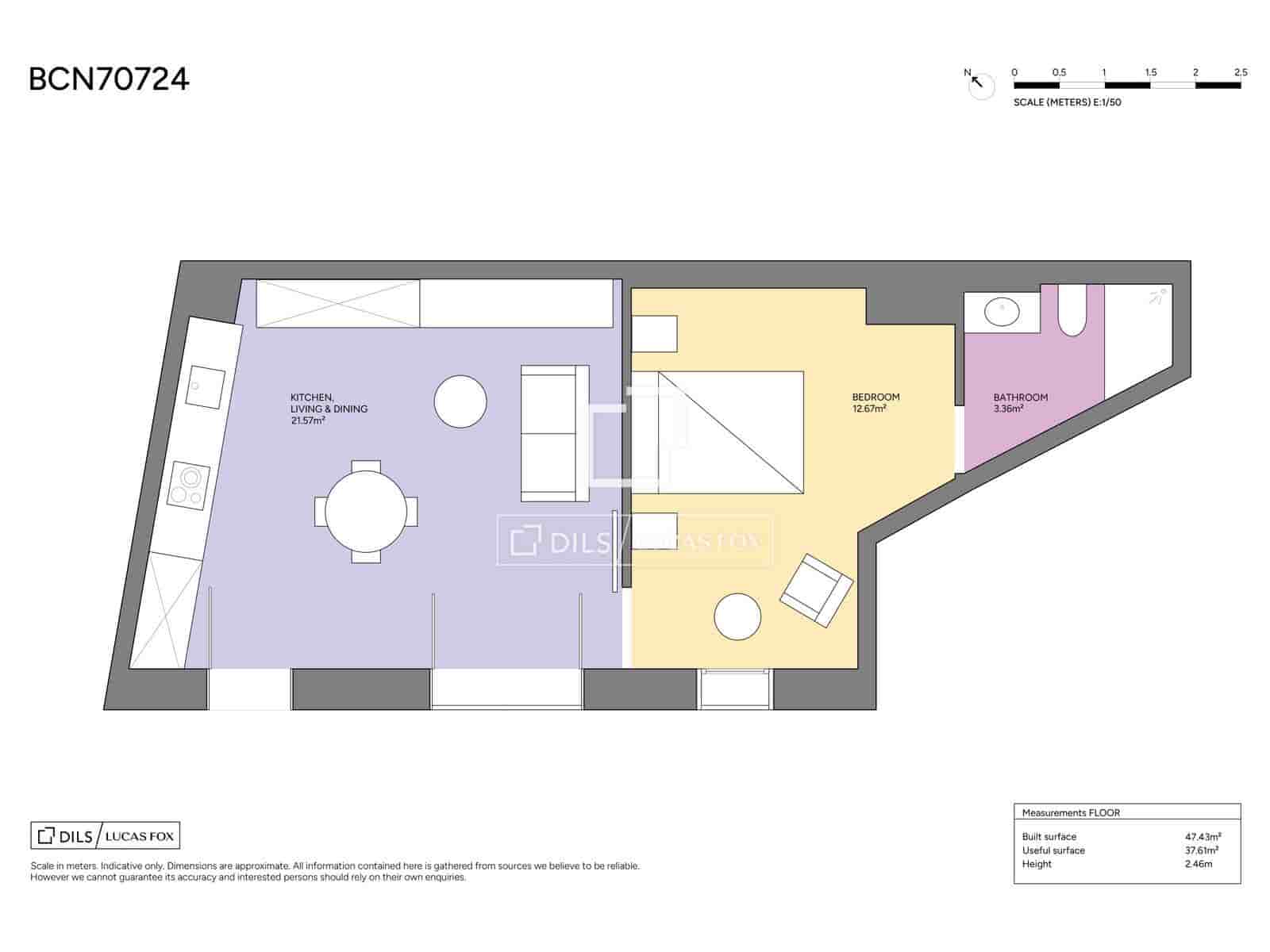 1 bedroom Apartment for sale in Barcelona city - € 365,000 (Ref: 9944833)