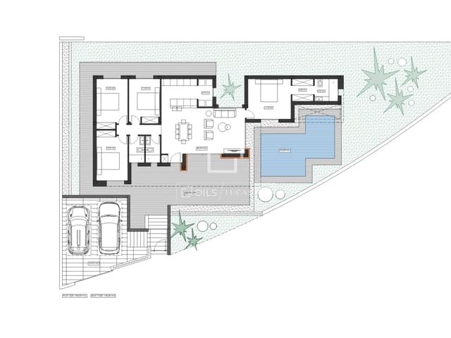 4 soverom Villa til salgs i Finestrat med svømmebasseng garasje - € 825 000 (Ref: 9946788)