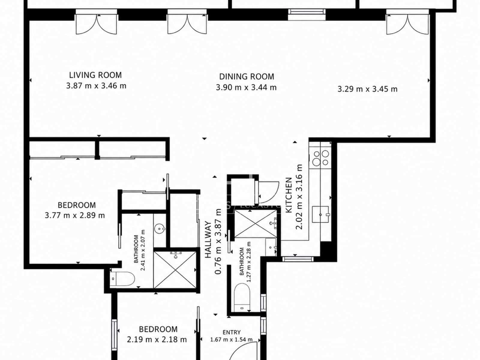 2 bedroom Apartment for rent in Madrid city - € 6,000 (Ref: 9948531)