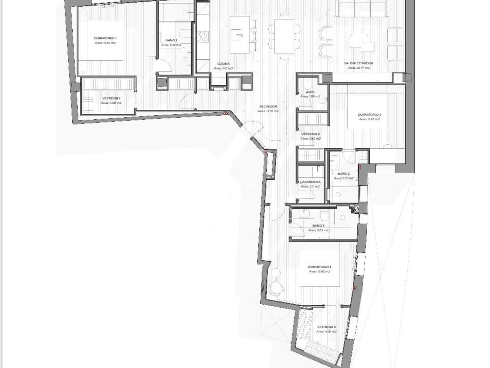 3 bedroom Apartment for sale in Madrid city - € 1,650,000 (Ref: 9948533)