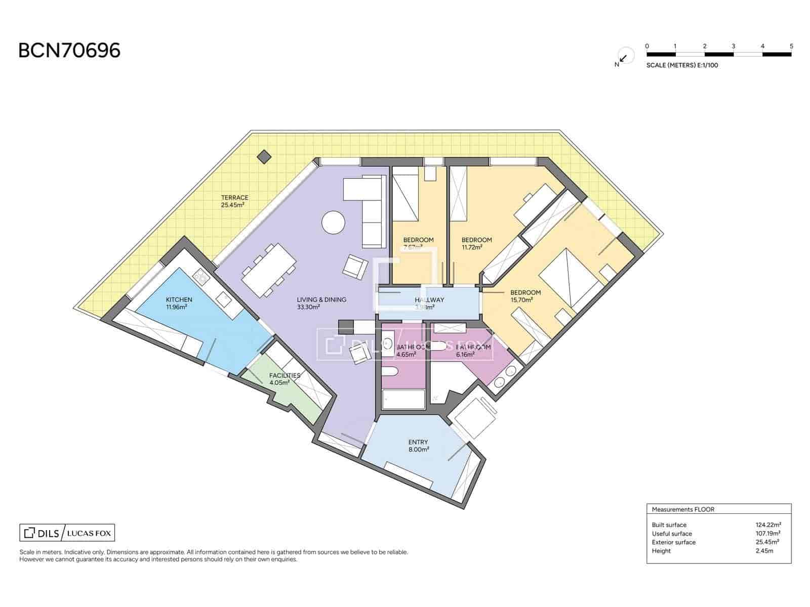 3 sypialnia Apartament na sprzedaż w Miasto Barcelona - 1 100 000 € (Ref: 9948652)