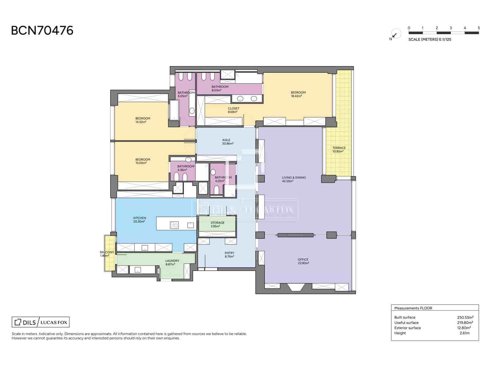 3 sypialnia Apartament na sprzedaż w Miasto Barcelona - 1 780 000 € (Ref: 9950318)
