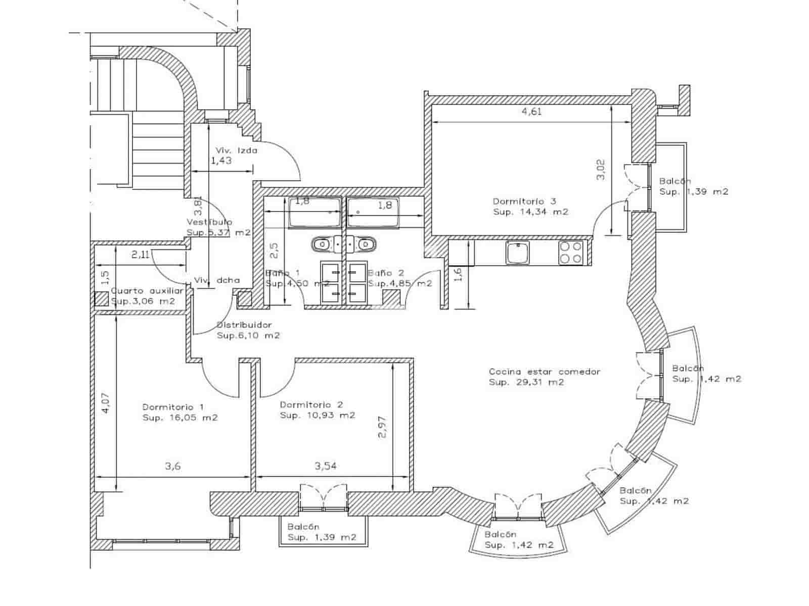 7 sovrum Lägenhet till salu i Donostia-San Sebastian - 2 800 000 € (Ref: 9953352)