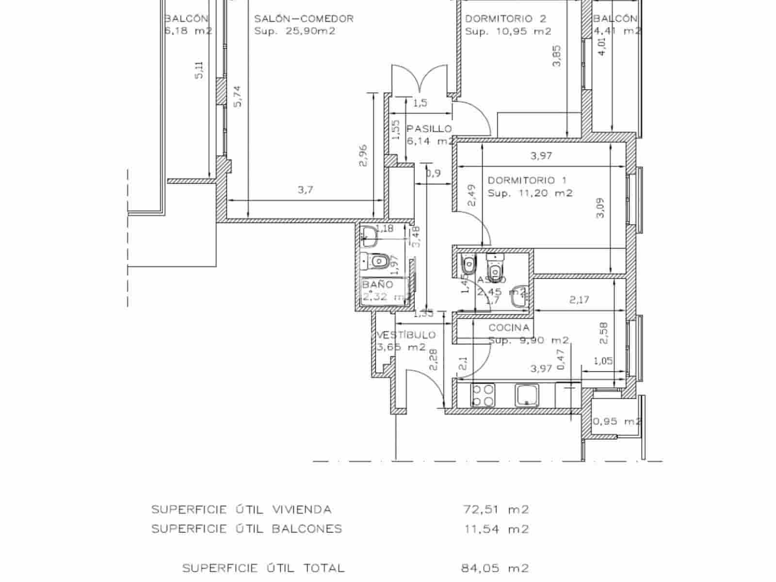 2 sovrum Lägenhet till salu i Donostia-San Sebastian med garage - 630 000 € (Ref: 9953428)